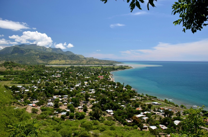 Vue panoramique des plages de Baucau