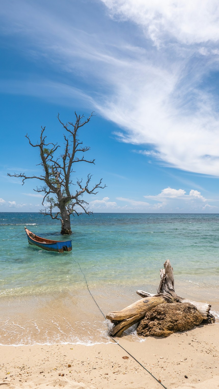 Plage de Funafuti à Tuvalu