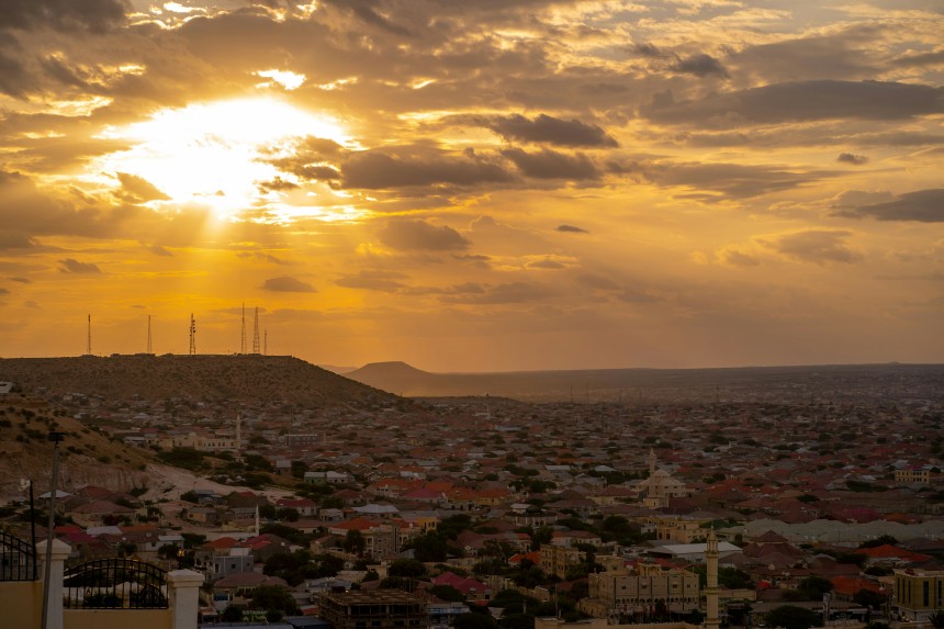 Vue panoramique de Hargeisa, Somalie.