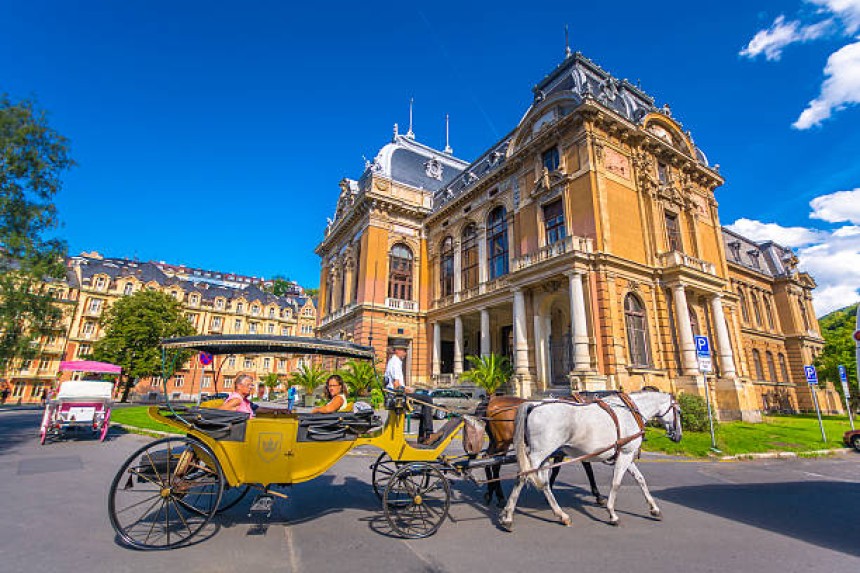 Bâtiments historiques de Karlovy Vary.