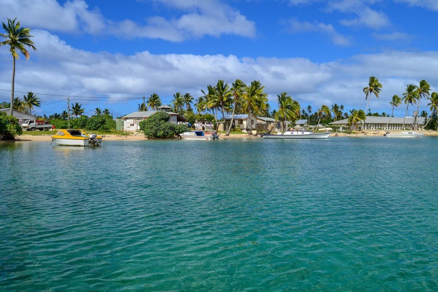 Paysage de Pangai, Tonga