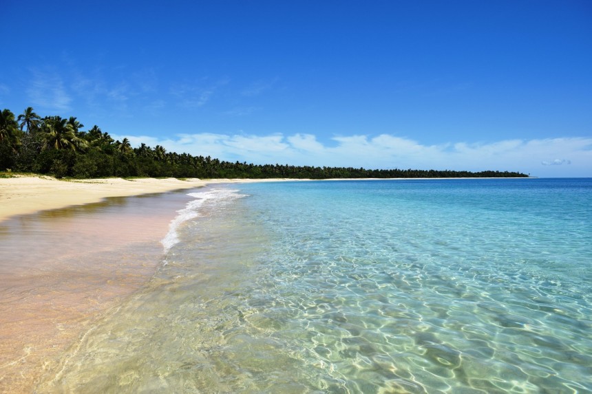 Plage de Pangai à Tonga