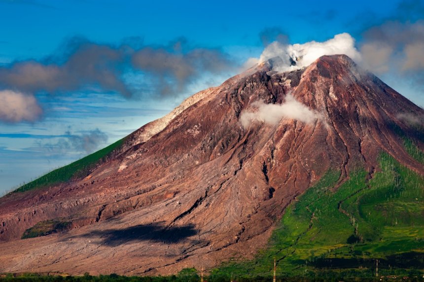 Volcan Hallasan dominant l'île de Jeju